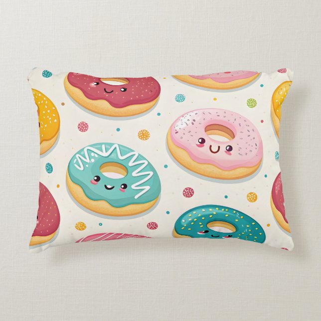 Mönster för Donuts Prydnadskudde (Framsidan)