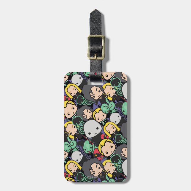 Mönster för dugg för Eaters för tecknadHarry Bagagebricka (Vertikal Framsida)