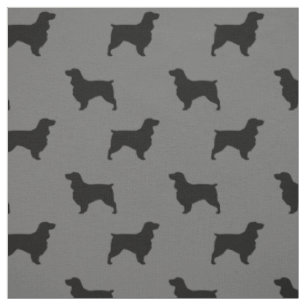 Mönster för fältSpanielSilhouettes Tyg