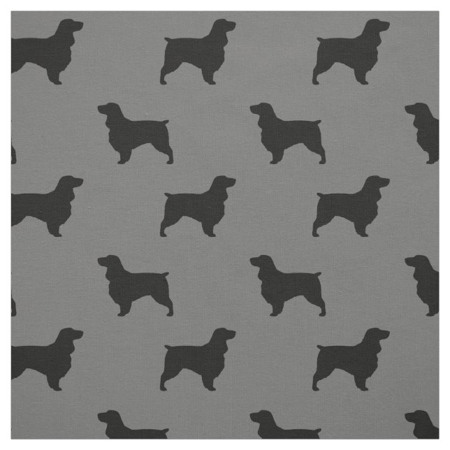 Mönster för fältSpanielSilhouettes Tyg (Provkarta)