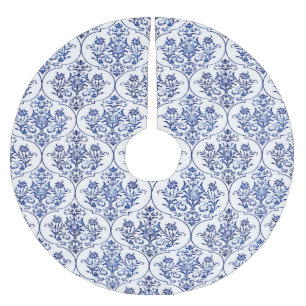 Mönster för färskmask - blått julgransmatta borstad polyester