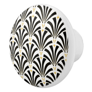 mönster för fläktar för 20-talvintageart déco knopp