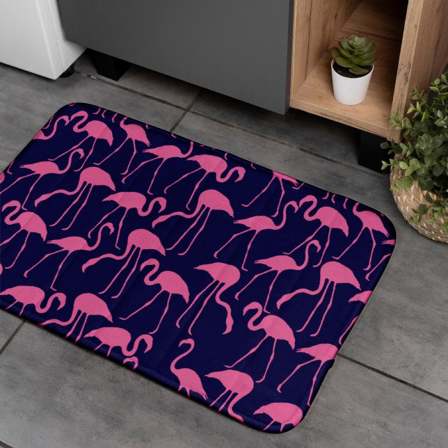 Mönster för flotta och Rosa Flamingo Badrumsmatta (Skapare uppladdad)