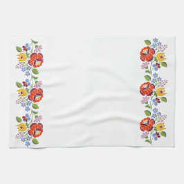 Mönster för Folk konst för Kalocsa broderi Kökshandduk