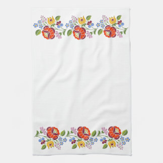 Mönster för Folk konst för Kalocsa broderi Kökshandduk