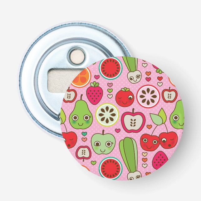 mönster för fruktkökillustration flasköppnare (Framsidan)