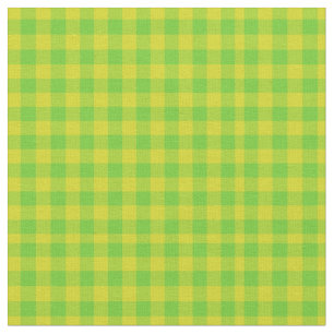 Mönster för Gingham för lövgrönt- och gultkon Tyg