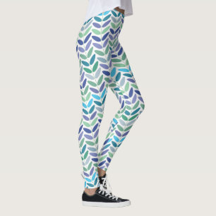 Mönster för gren för naturälskare blom- leggings