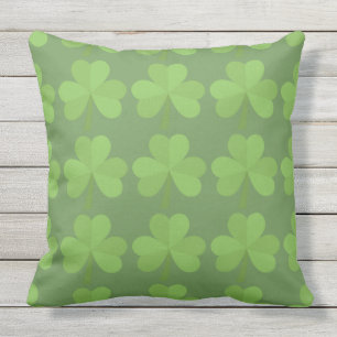 Mönster för grönt för St Patrick irländskt Kudde