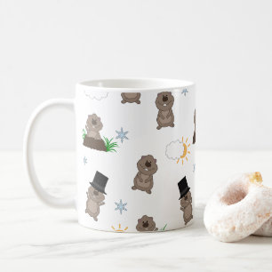 Mönster för Groundhog dag Kaffemugg