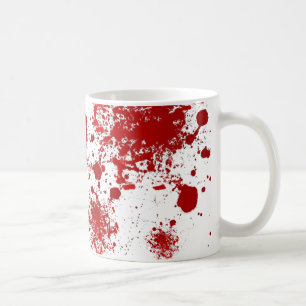 Mönster för Halloween genomblött blodSplatter Kaffemugg