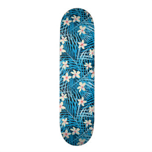 Mönster för handflatanlövblått skateboard bräda 21,5 cm