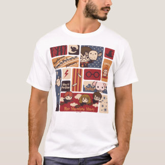 Mönster för Harry Potter tecknadplatser T-shirt