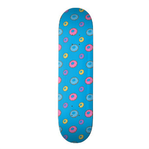 Mönster för himmelblåttmunk old school skateboard bräda 21,6 cm