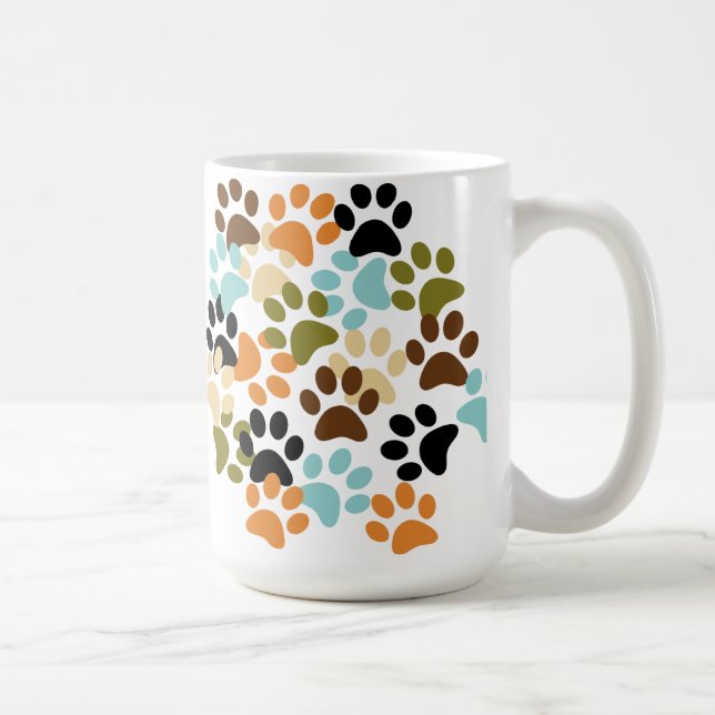 Mönster för hundtasstryck kaffemugg (Höger)