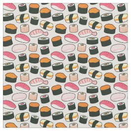 Mönster för illustrationer för Oishii Sushi roligt Tyg