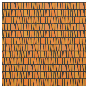Mönster för inspirerad orange Domino för afrika Tyg