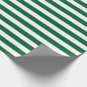 Mönster för jägaregrönt- och vitrandar presentpapper