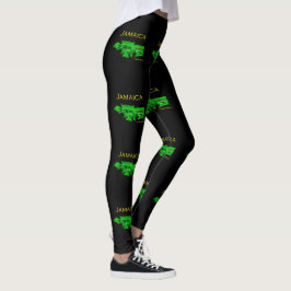 Mönster för Jamaica medborgarefärger Leggings