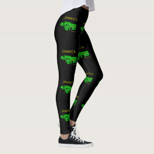 Mönster för Jamaica medborgarefärger Leggings