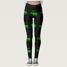 Mönster för Jamaica medborgarefärger Leggings