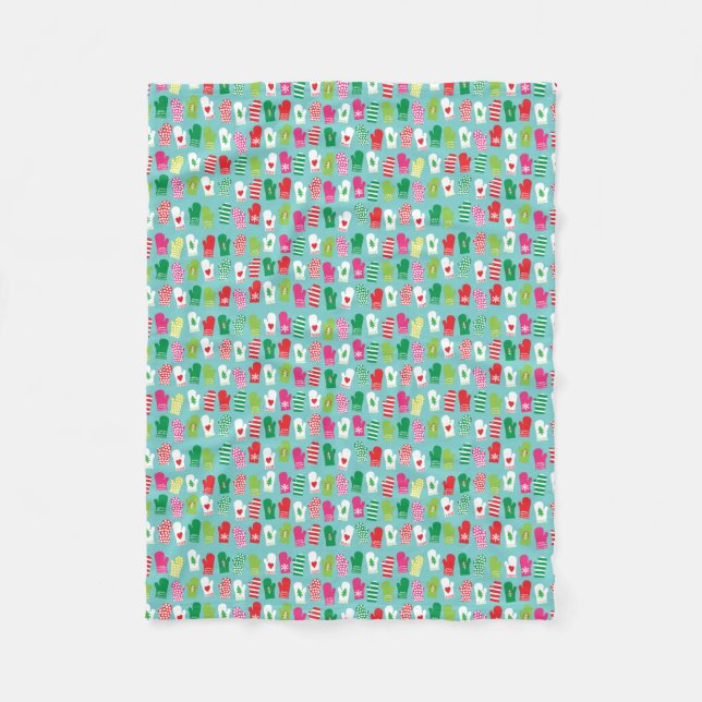 Mönster för julhelgdagMittens Fleecefilt (Framsidan)