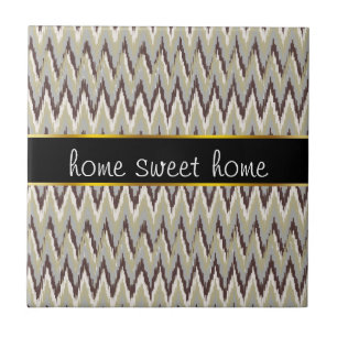 Mönster för kaffe- och vis maniKatsicksack Kakelplatta