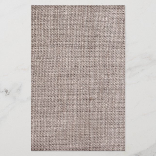 Mönster för kanfasBurlapvintage Brevpapper (Framsida)