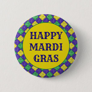 Mönster för karneval för Mardi Gras Knapp