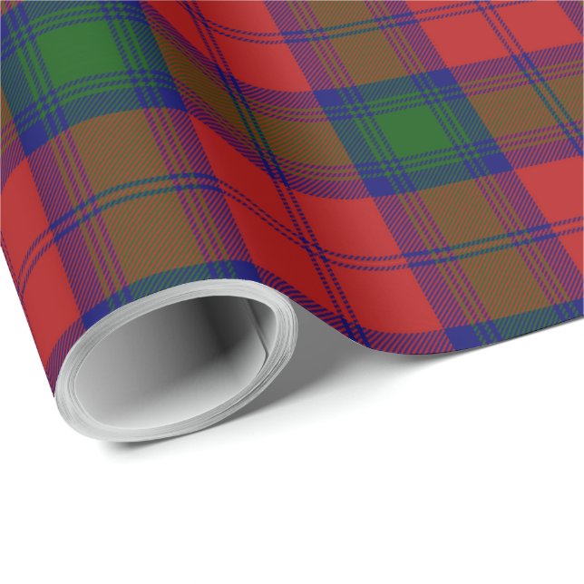 Mönster för Kilt för pläd för klanLindsay Tartan Presentpapper (Rullad Hörn)