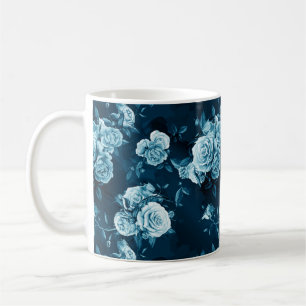 Mönster för klassikerblåttro kaffemugg