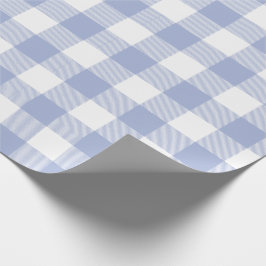 Mönster för kontroll för vintergrönablåttbuffel presentpapper