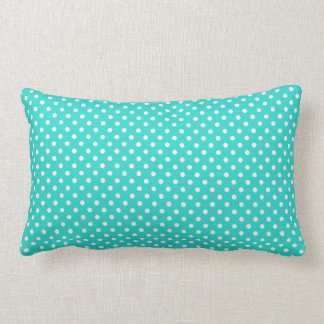 Mönster för krickablått- och vitpolka dots lumbarkudde