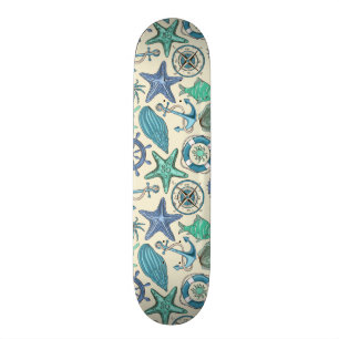 Mönster för krickahavsdjur mini skateboard bräda 18,7 cm