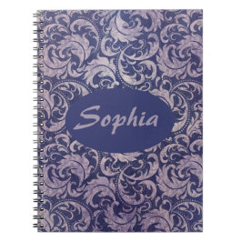 Mönster för Lila av elegantens Vintage Anteckningsbok