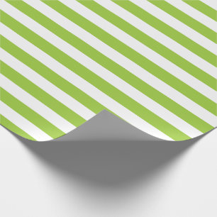 Mönster för limefruktgrönt- och vitrandar presentpapper