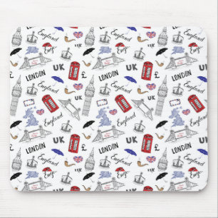 Mönster för London stadsklotter Musmatta