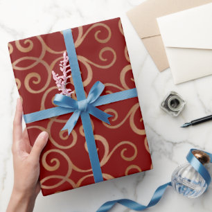 Mönster för luxuriös Damask Presentpapper
