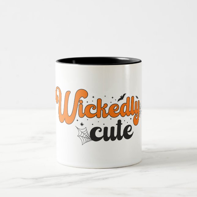 Mönster för magisk Halloween nära Två-Tonad Mugg (Center)