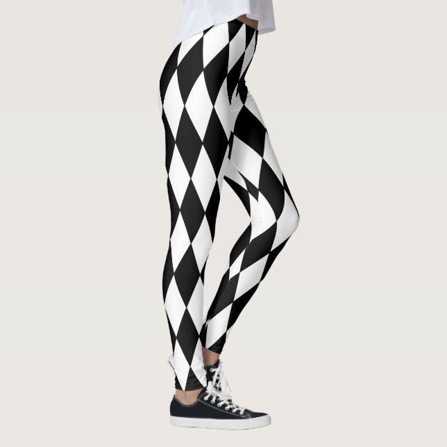 Mönster för Mardi Gras stilHarlequin Leggings (Höger)