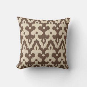 Mönster för marockanska tile-Damask, Taupe och Bei Kudde