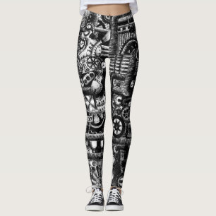 mönster för mekanism för tecknad för leggings