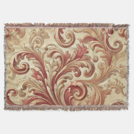 Mönster för Mjuka röda och Guld Filt