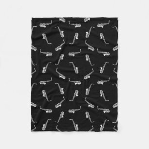 Mönster för musik för saxofoner för fleecefilt