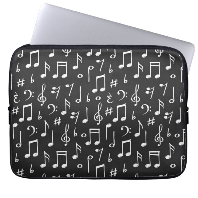 Mönster för musik laptop fodral (Framsidan)
