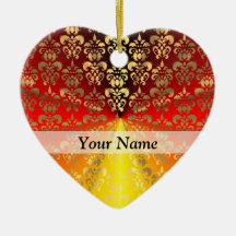 Mönster för orange- och guld-damm