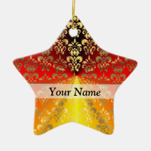 Mönster för orange- och guld-damm