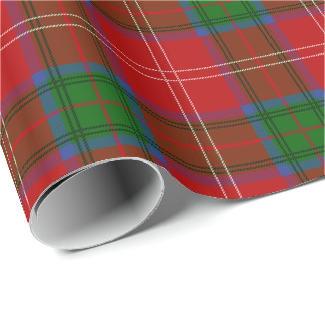 Mönster för pläd för klanChisholm Tartan Presentpapper (Rullad Hörn)