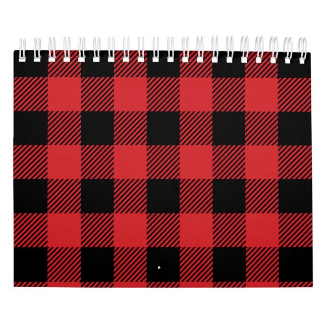 Mönster för pläd för kontroll för kalender (Omslag)