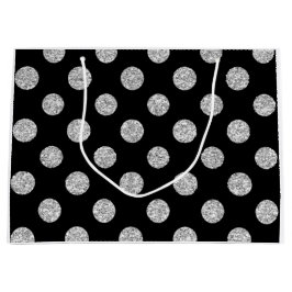 Mönster för polka dots för Fauxsilverglitter på